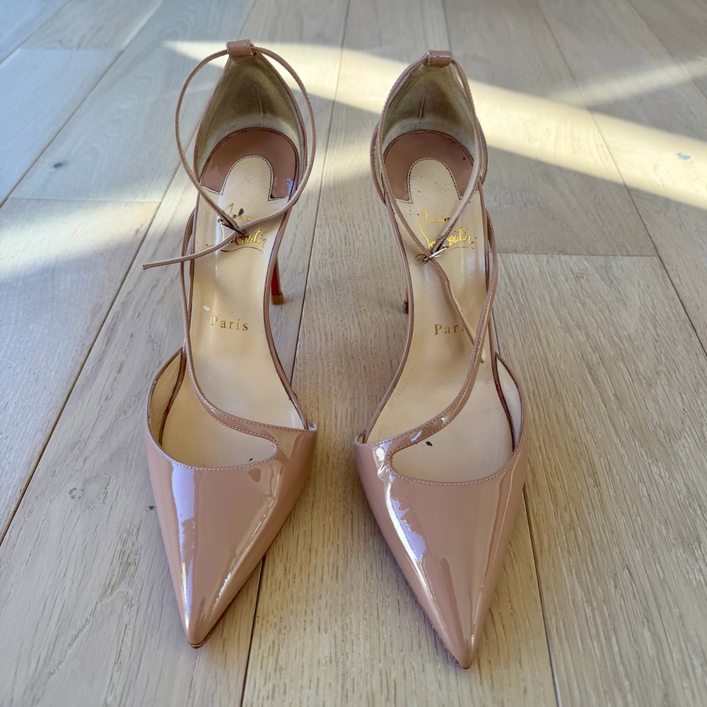 Christian Louboutin Fliketta 100 Patent Nude
